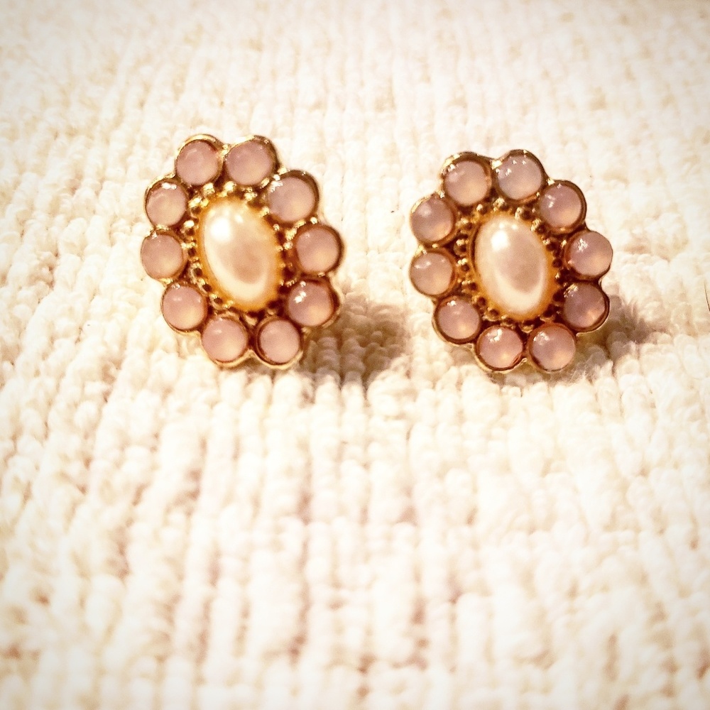 🚩3 for $20 -Earrings with Pearl, Opal, Gold